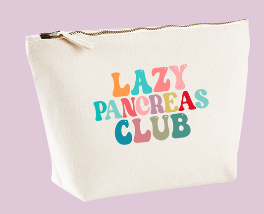 Diabetes Canvas Accessory Bag - Lazy Pancreas Club
